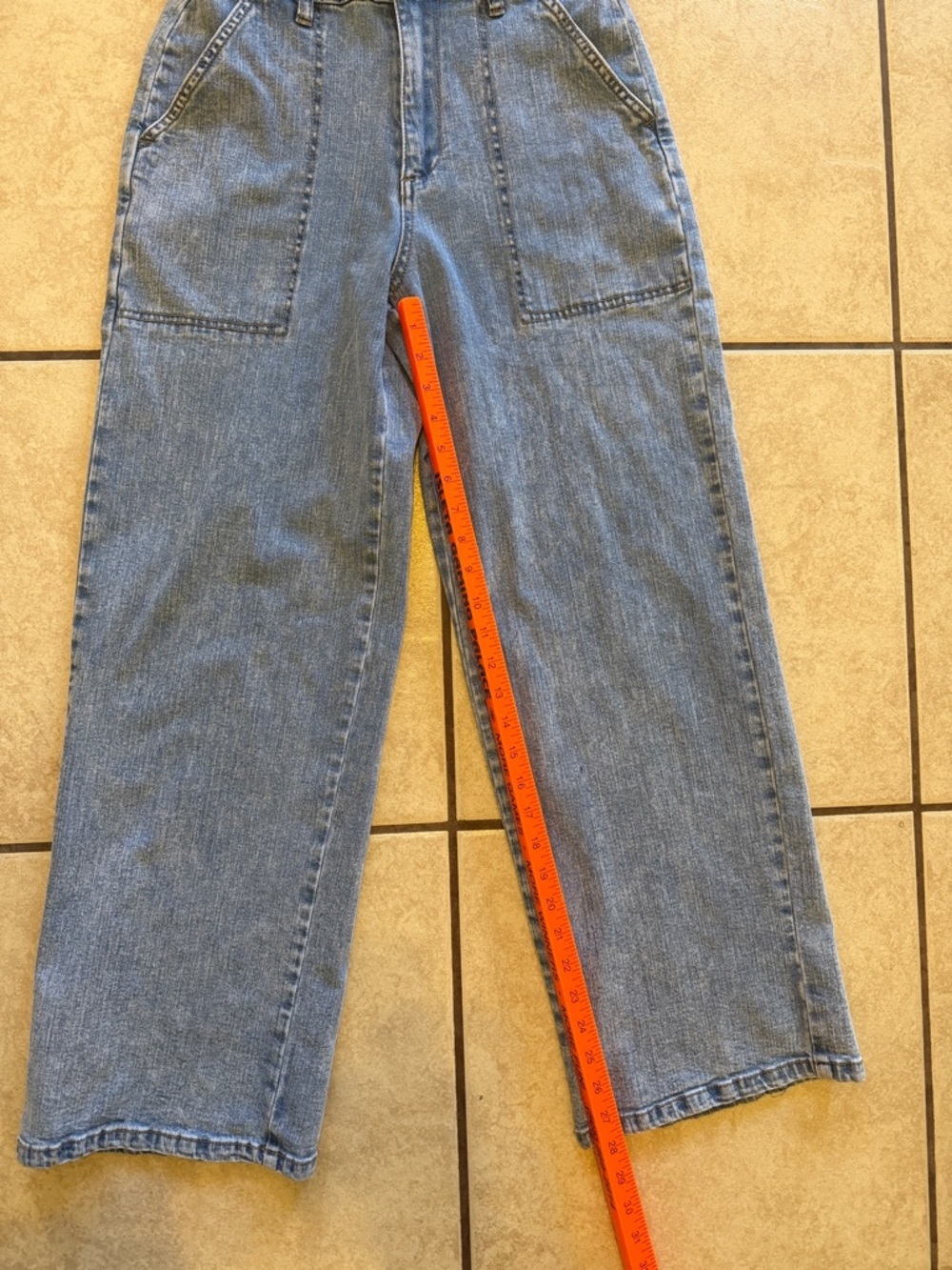 Steve Madden Medium Blue Denim Wide-Leg Jumpsuit - Picture 10 of 13